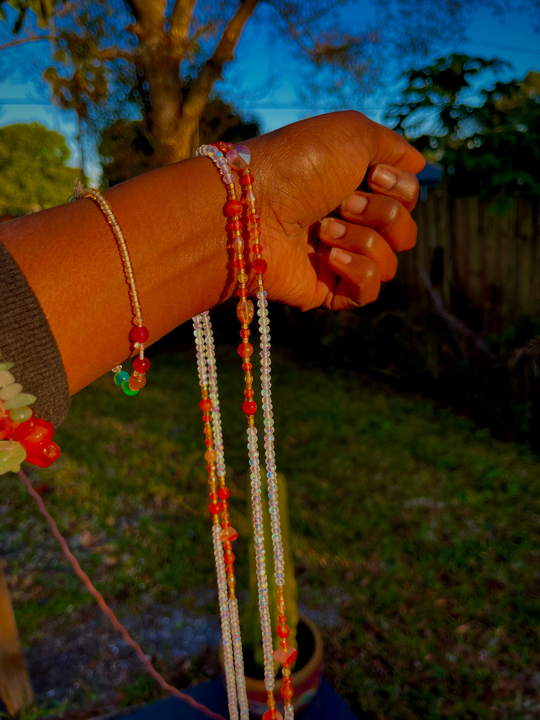 Dreamsicle Waist bead