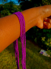 Load image into Gallery viewer, Eggplant Purple Waist bead
