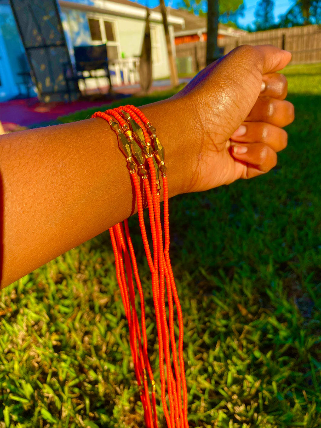 Sunset Waist bead